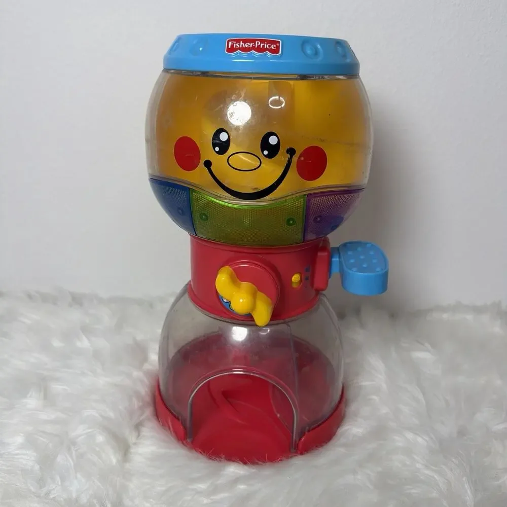 Vtg Fisher Price Roll-a-Round Swirlin’ Surprise Gumball Machine NO Balls WORKS